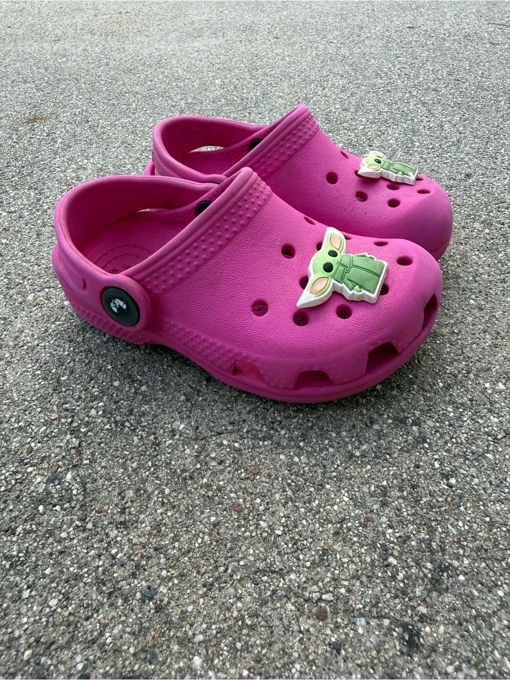 Crocs Pink Clogs Kids Size C7 Toddler Slip On Water Shoes preloved